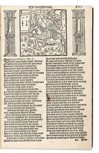 Chaucer, Geoffrey (d. 1400) The Workes of Geffray Chaucer Newly Printed, with Dyvers Workes whiche were Never in Print Before.